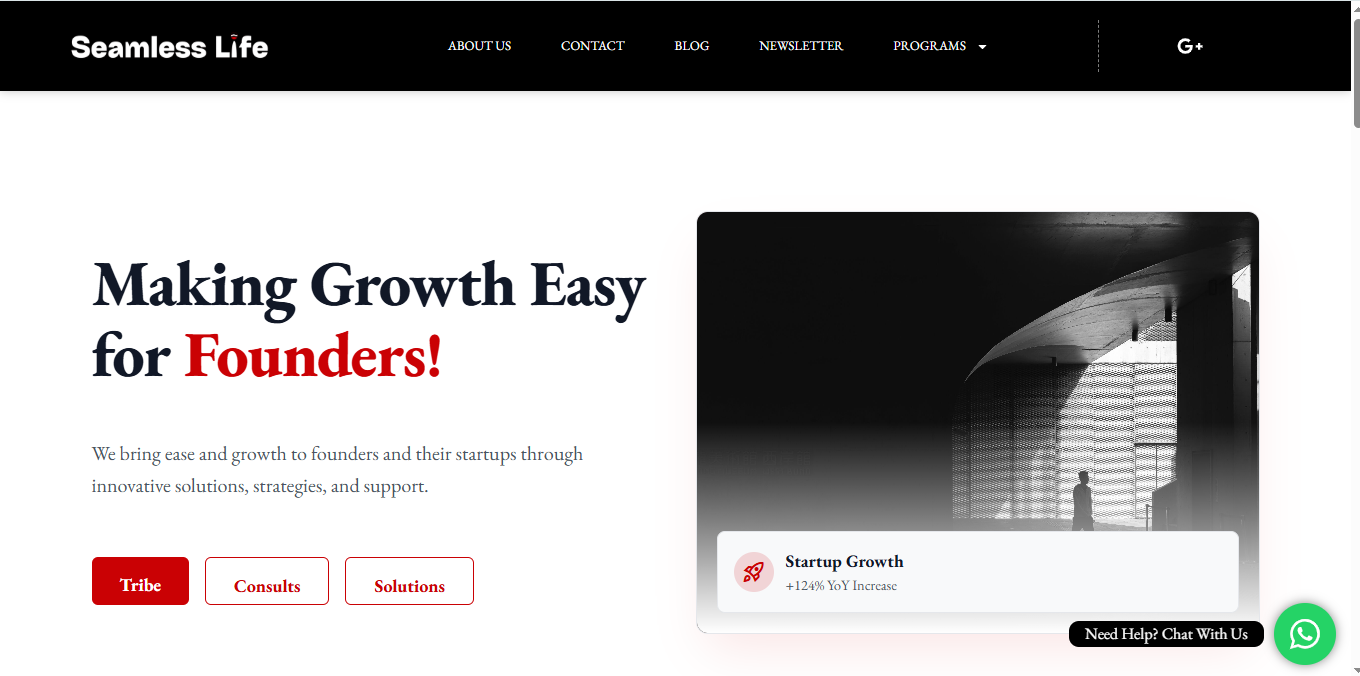 Project Case Study: Seamless Life & Sam Femi Ecosystem main feature